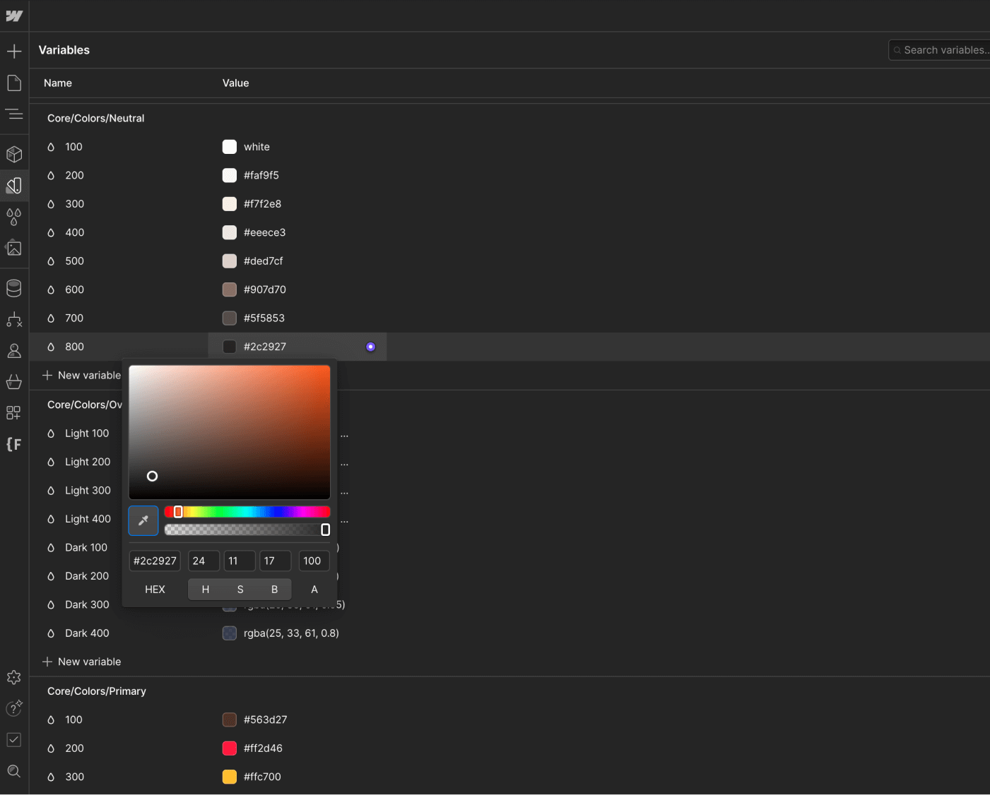 Color - Furniture X Webflow Template