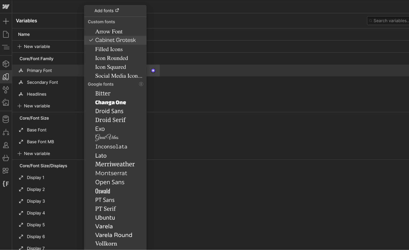 Typography - Furniture X Webflow Template