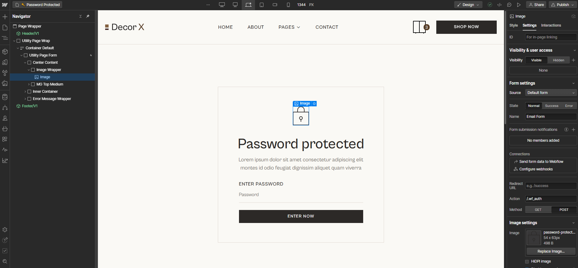 Graphics and Icons - Decor X Webflow Template
