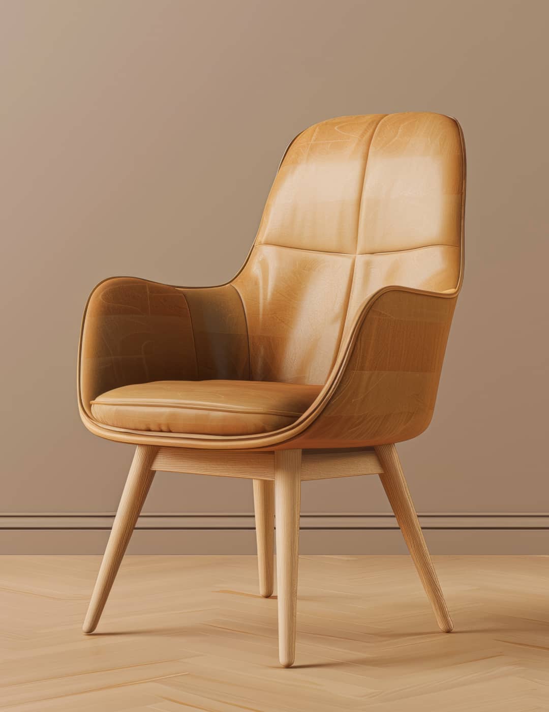 Curve Asian Wood Table