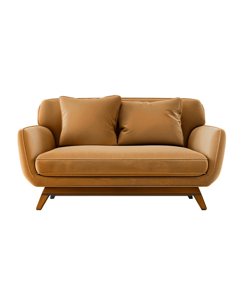 Faux Leather Sofa