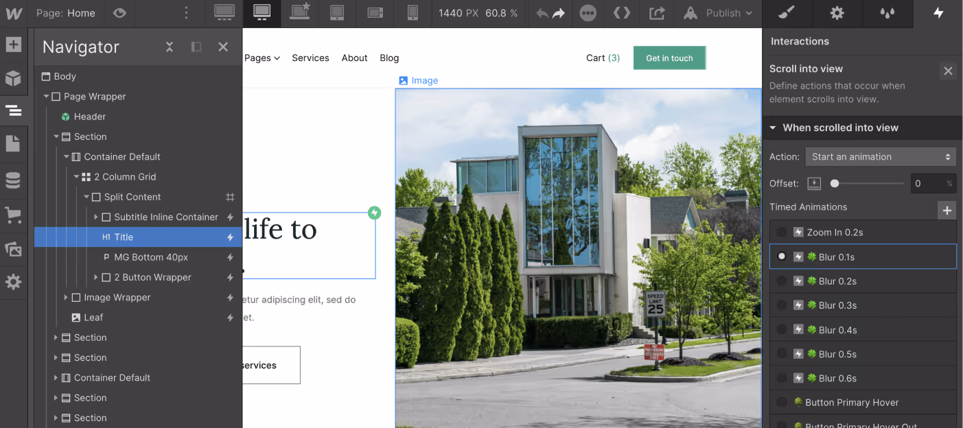 Animations - Landscaper X Webflow Template