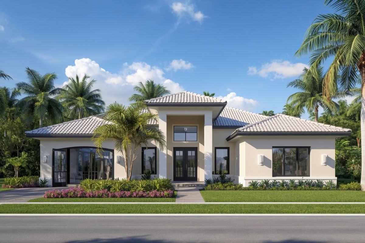 custom curbing close up beach house