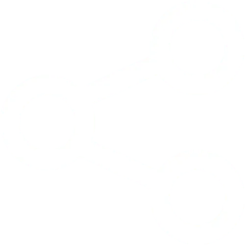 Symbol für Teilen mit drei verbundenen Punkten.