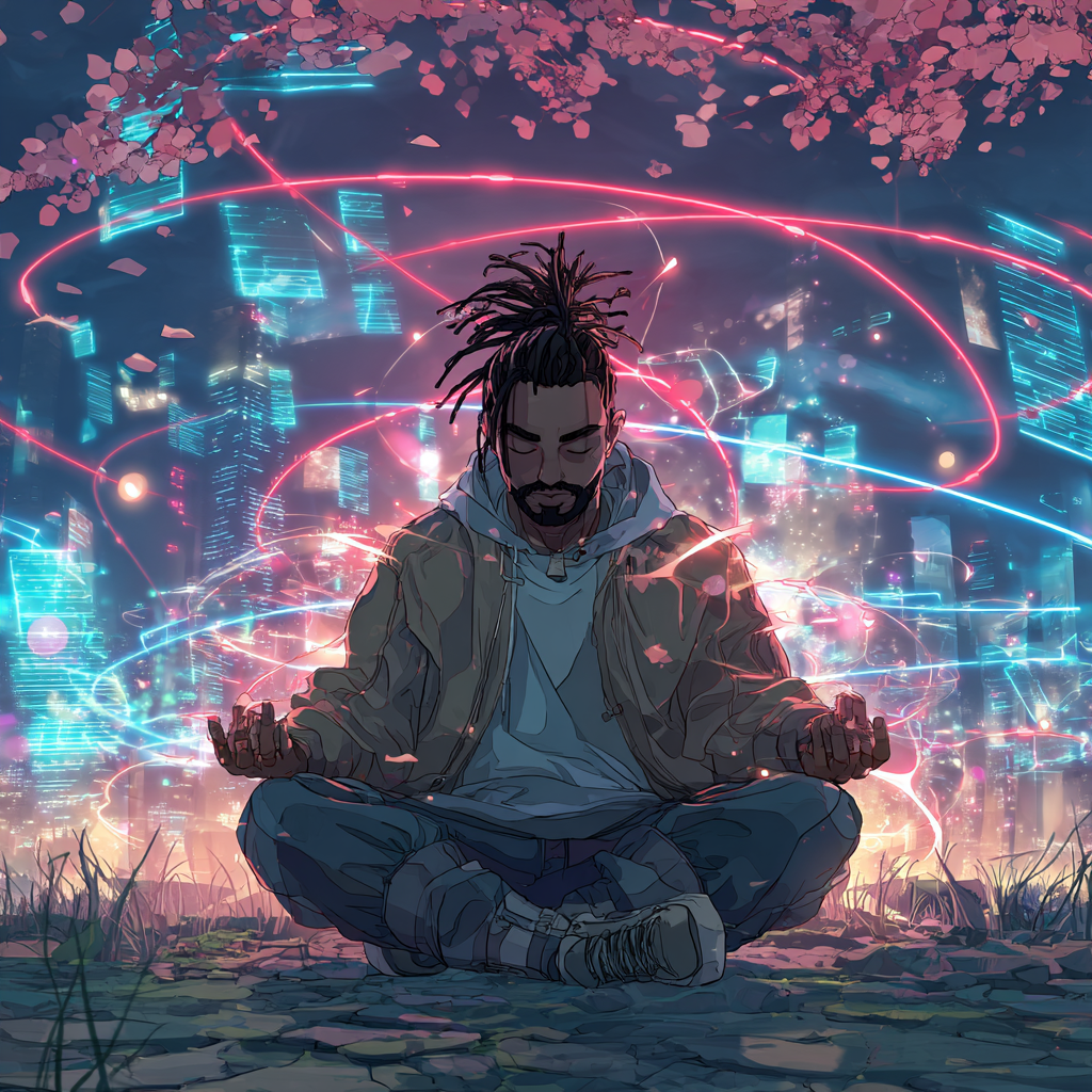 Guy with Aura who's sitting