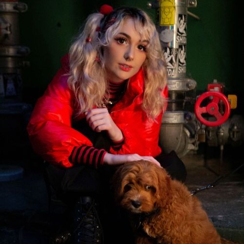 image of author speaking at an event