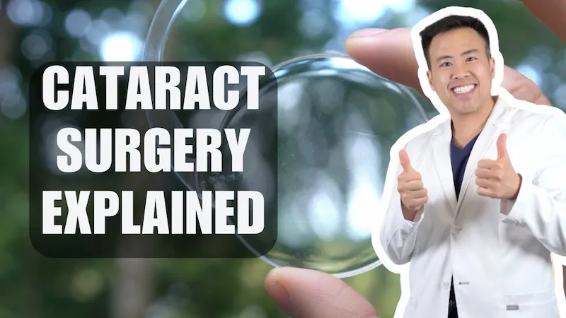 Dr. Jeffrey Tran explaining cataract surgery on YouTube — patient education video from Stratus Eye in Suwanee, GA