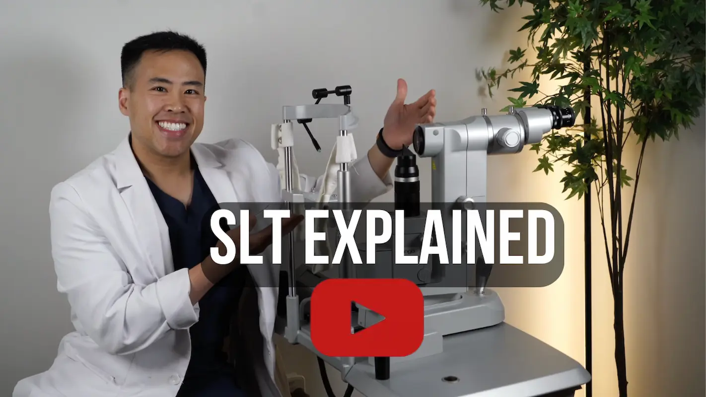 Dr. Jeffrey Tran explaining SLT laser treatment for glaucoma — patient education video from Stratus Eye in Suwanee, GA