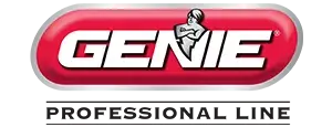 Genie logo with a stylized genie figure integrated into the lettering in a red rounded rectangle.