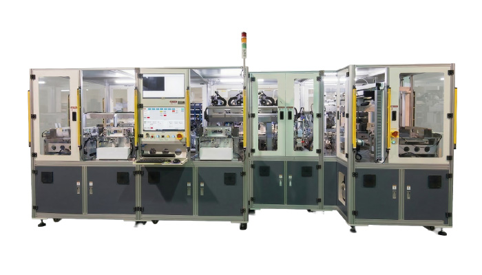 Multiple scientific and engineering data visualizations including graphs, a 3D thermal or stress simulation of a mechanical part, and a close-up image of a yellow cylindrical object with measurement overlay.