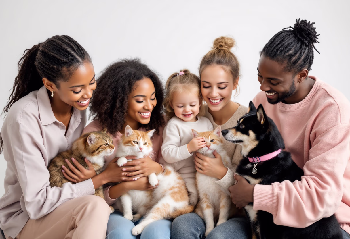 image of volunteers tending to rescued animals