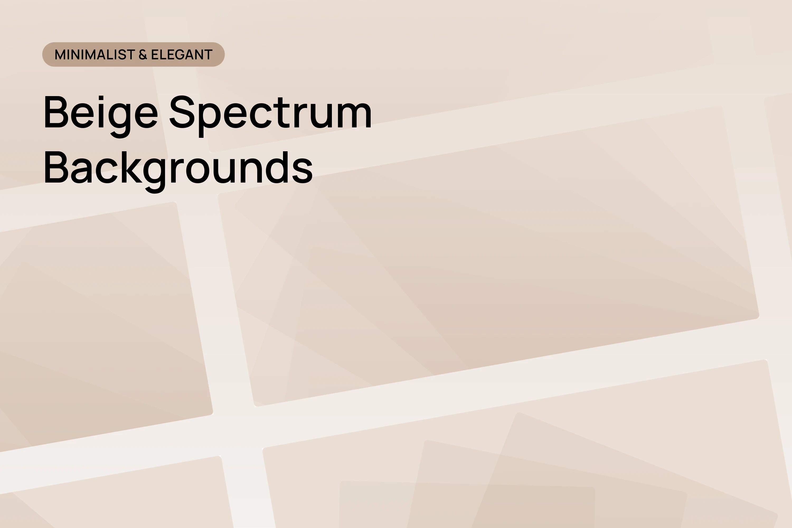 Beige minimalist and elegant background with overlapping translucent rectangular shapes.
