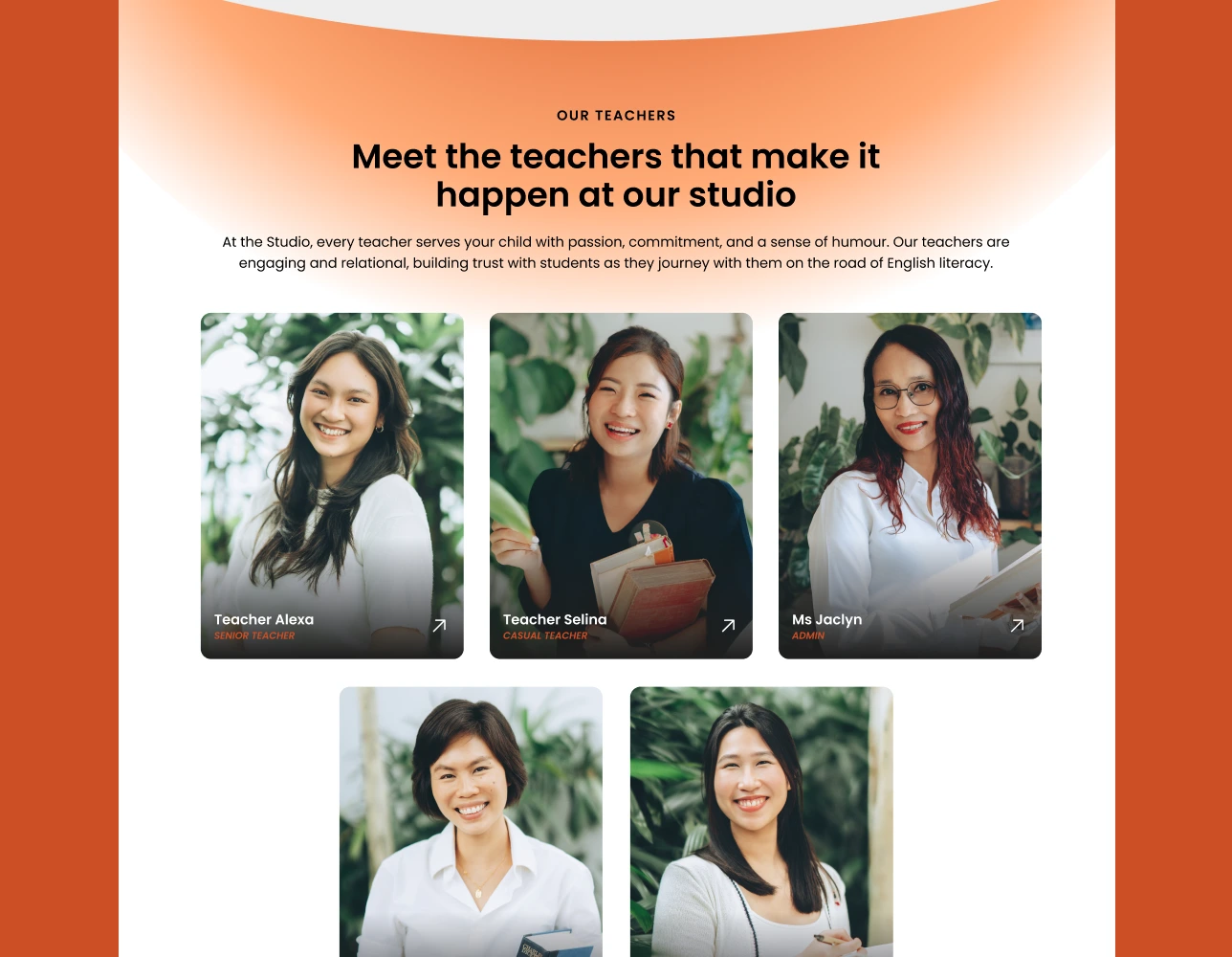 web design section of teachers for the language arts studio by guilty as foxx