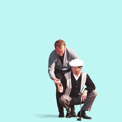 A man in a suit and a man in a white hat pose for a picture.