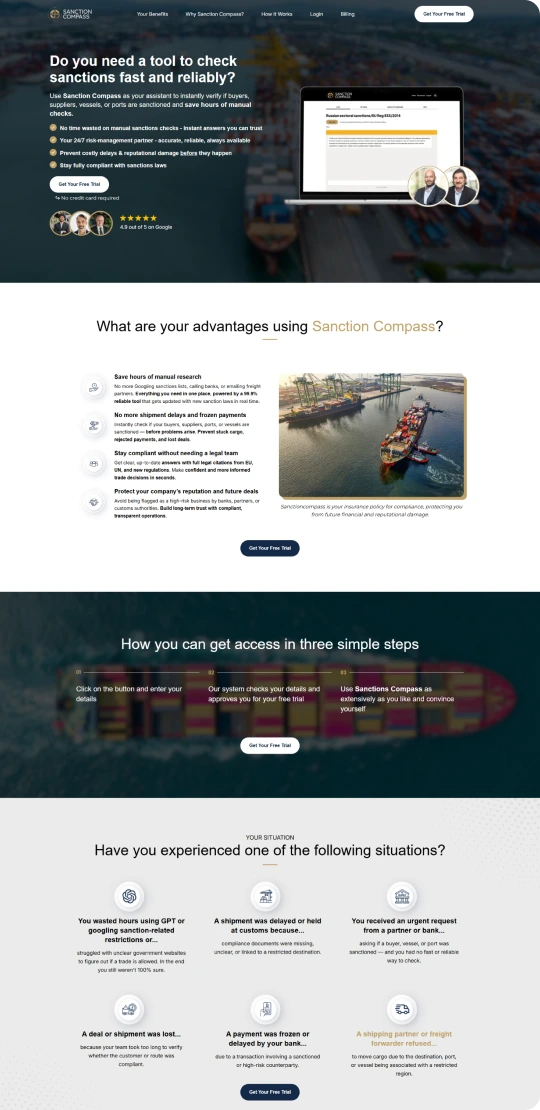 Cleaning service screencapture
