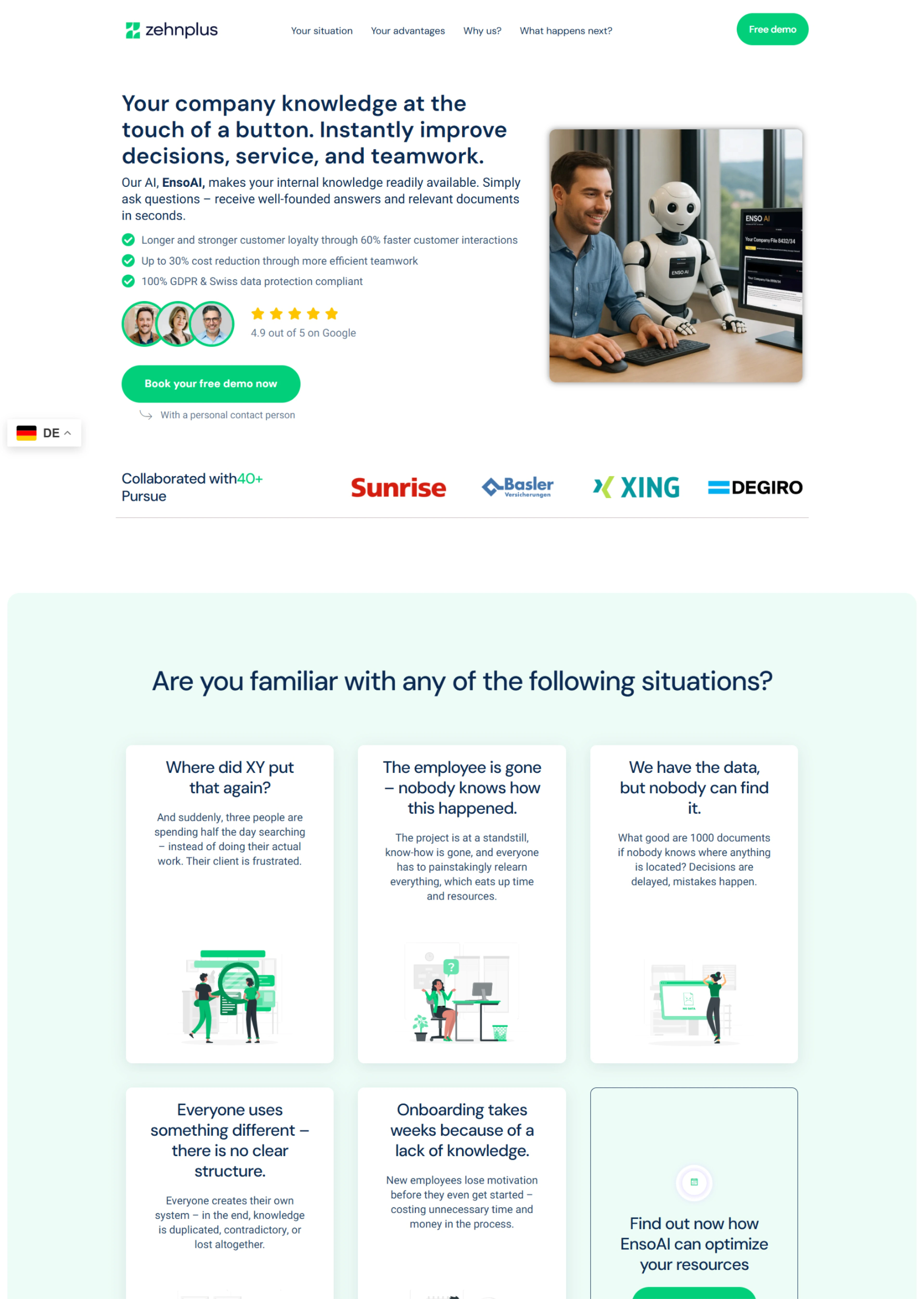 Zehn Plus Site screencapture