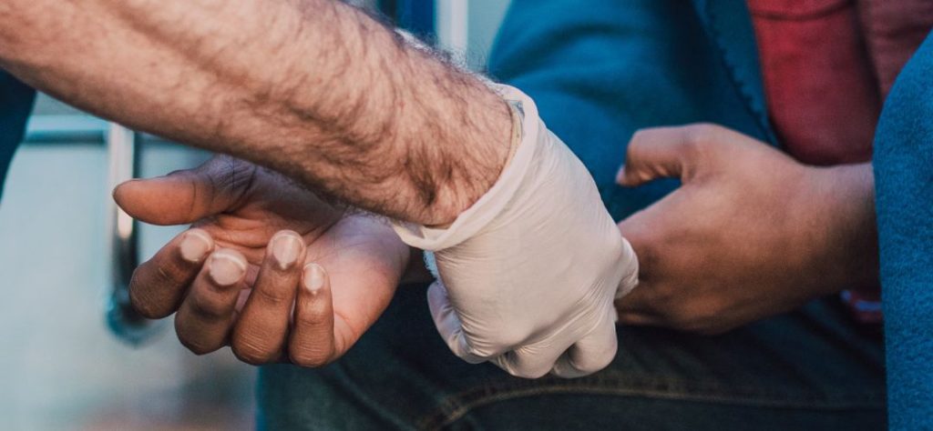 a first aid situation