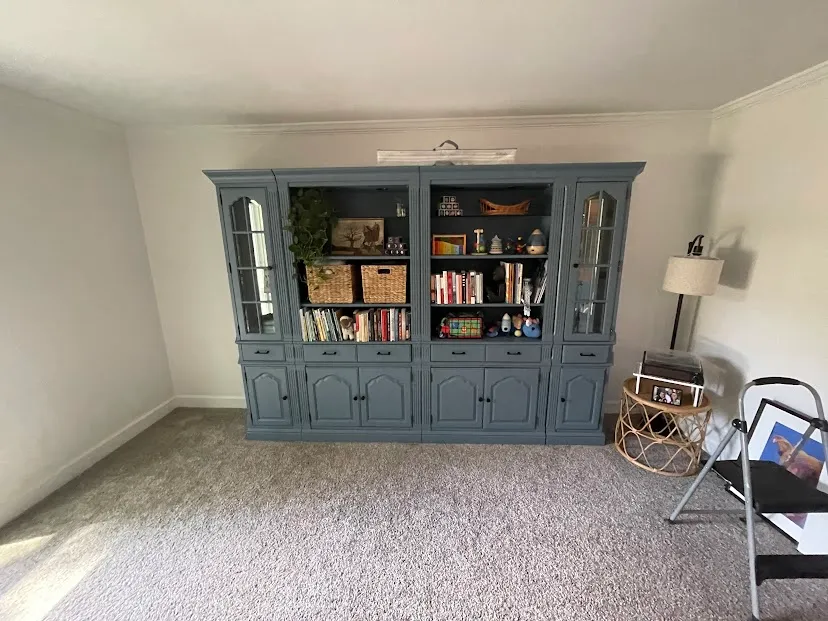 The interior of a bedroom that has been painted by Unleashed Renovations