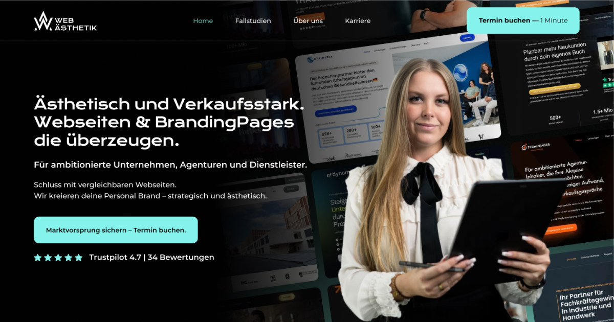 Web-Ästhetik Website Banner