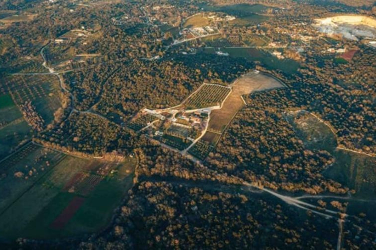 Stancija Collis Winery aerial shot