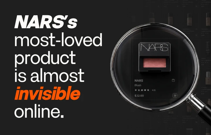 NARS's most-loved product is almost invisible online.
