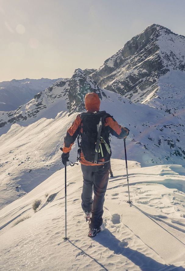 Hike in Davos winter