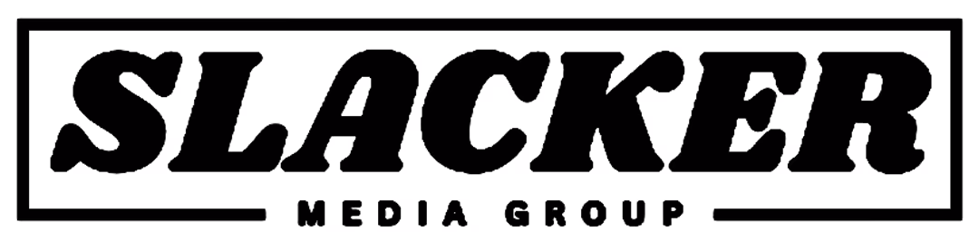 Slacker Media Group logo in bold capital letters within a rectangular border.