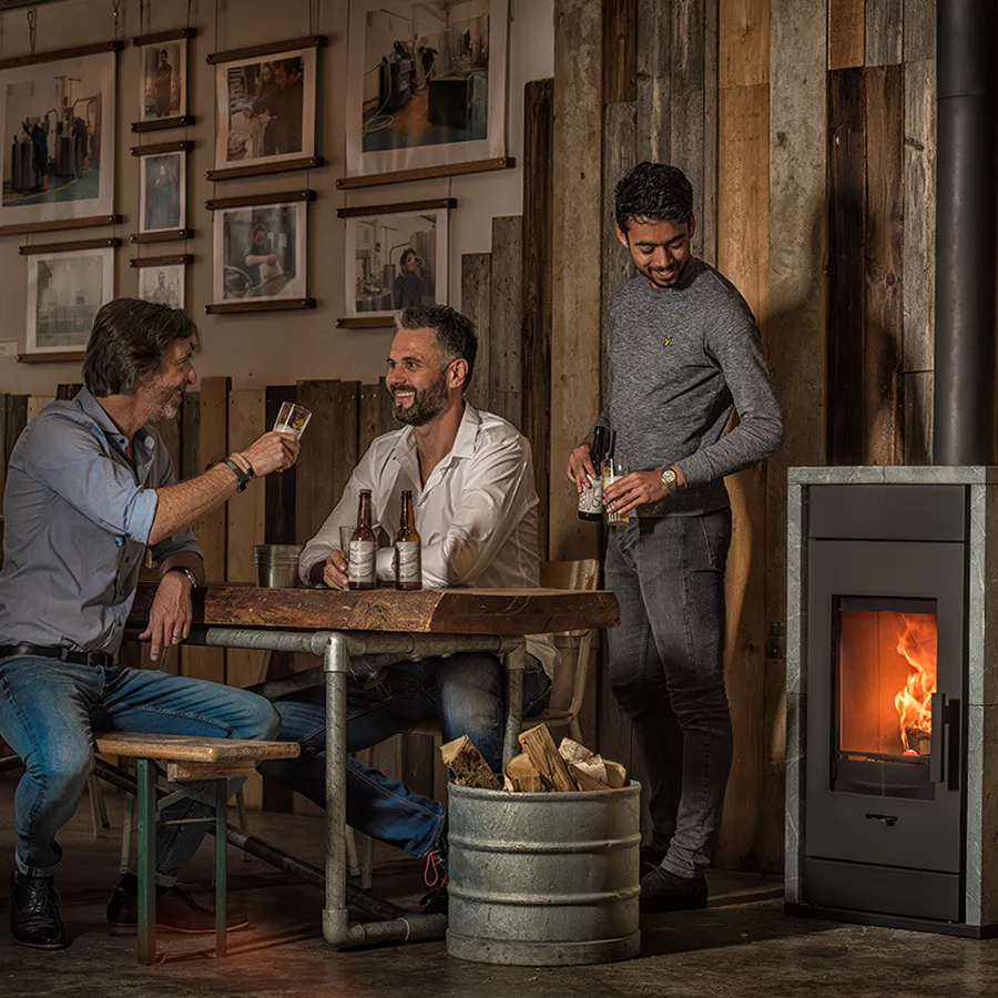 Poêle à granulés en fonction