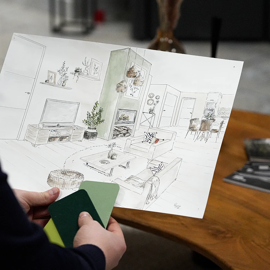 Esquisse plan d'un projet d'aménagement conduit par BRET