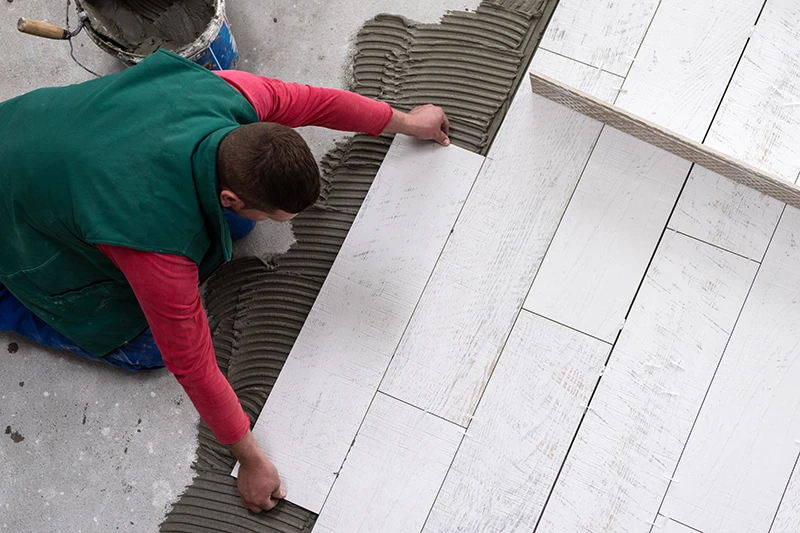 artisan carreleur pose terrasse