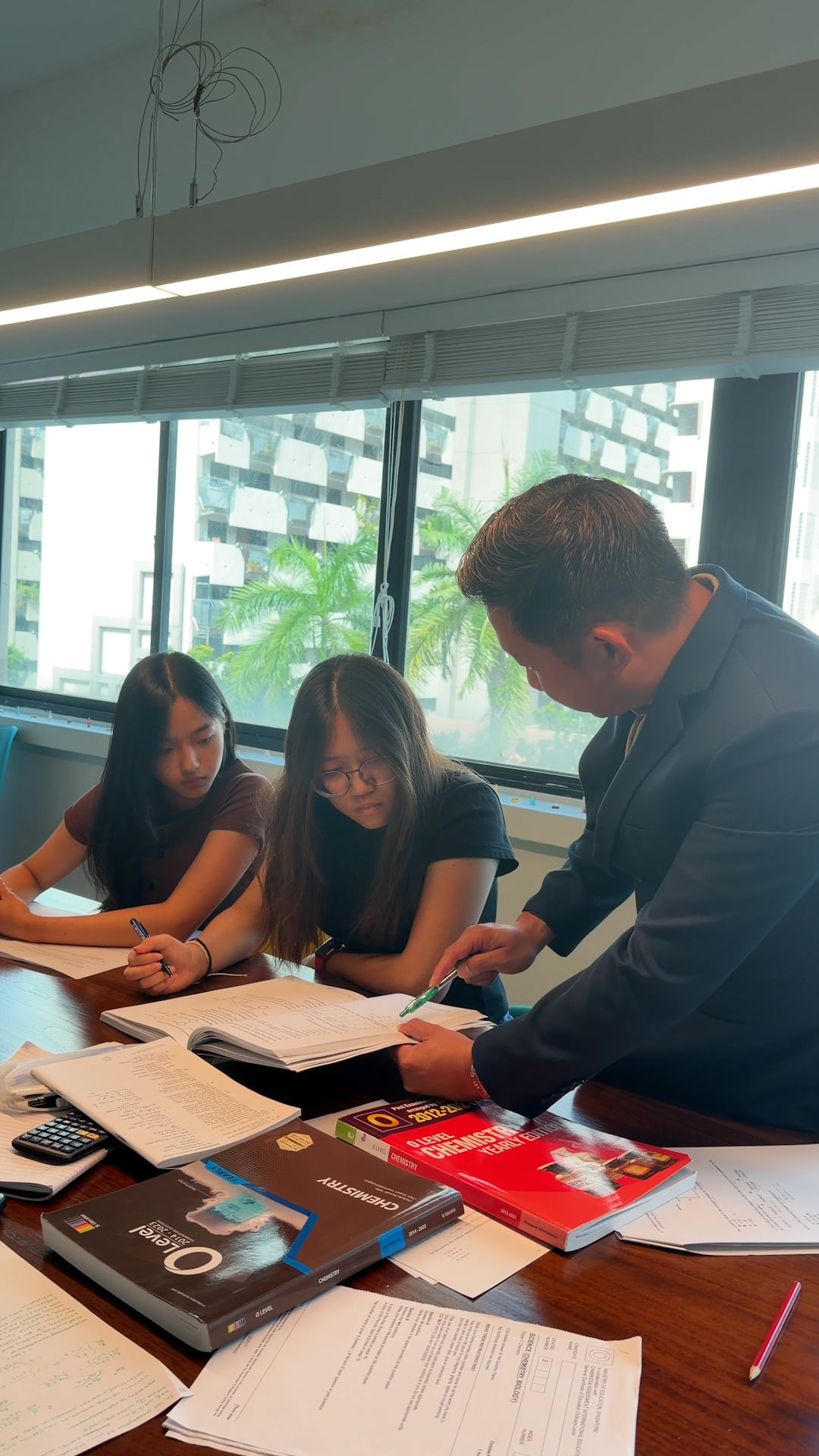 Secondary school students attending O-Level Chemistry tuition before Sec 4