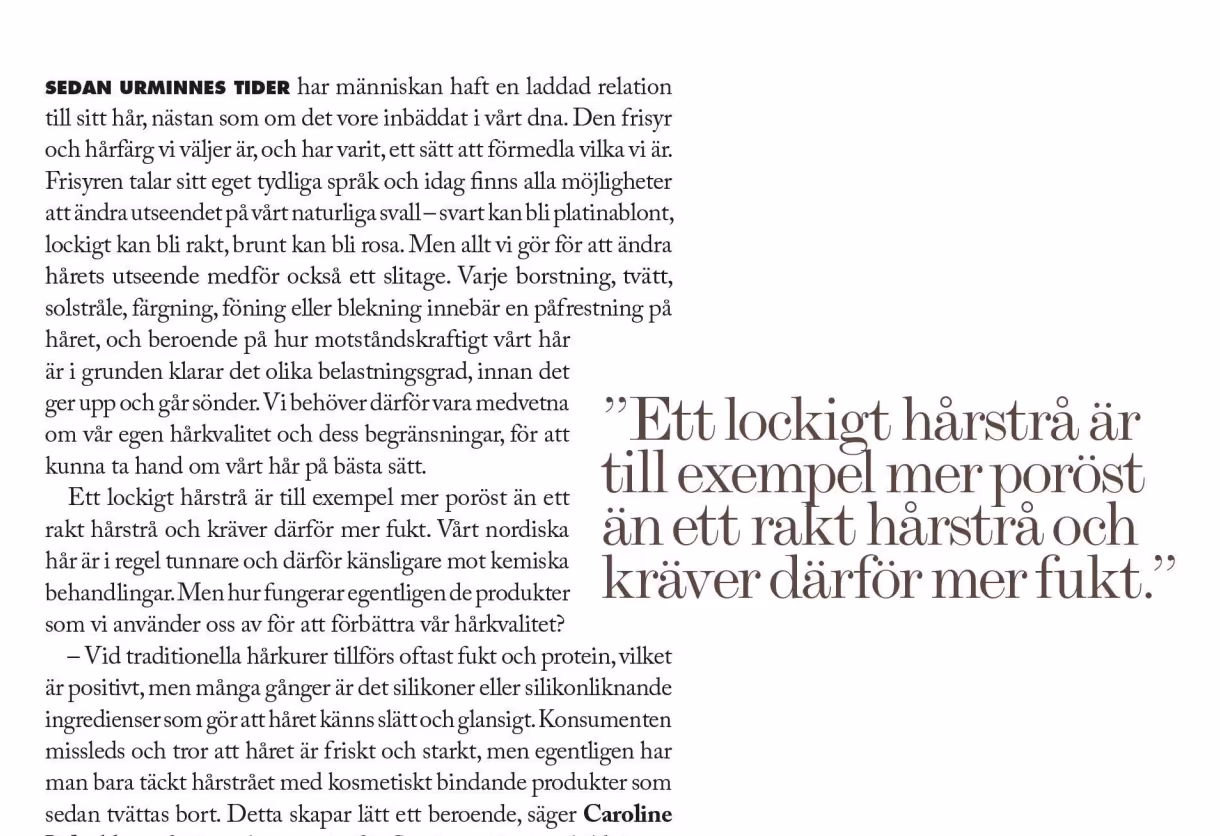 a text in the magazine MåBra