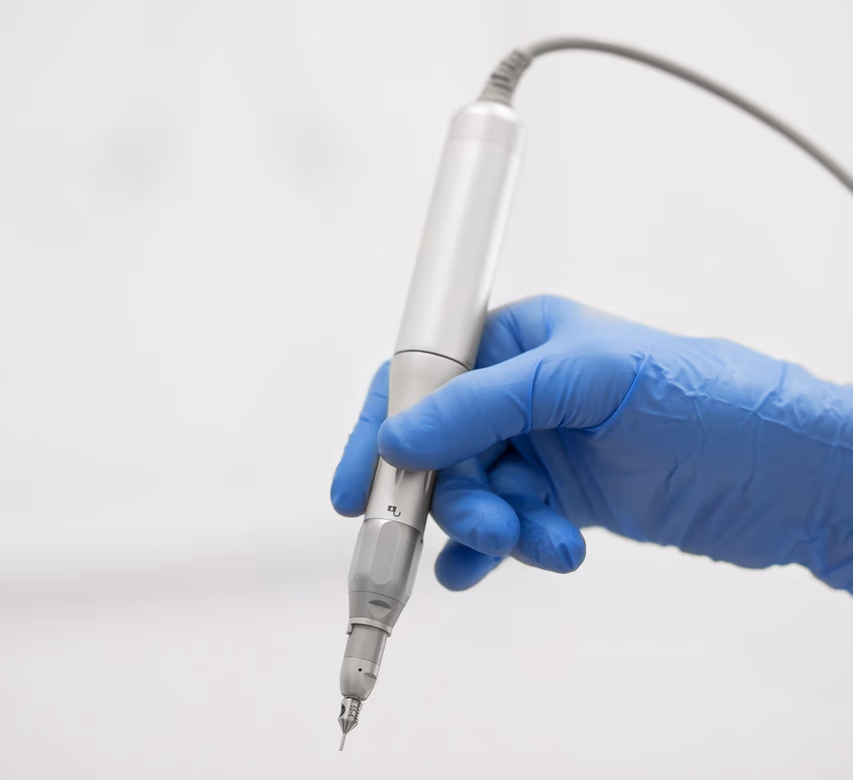 a drill to remove hair follicles with