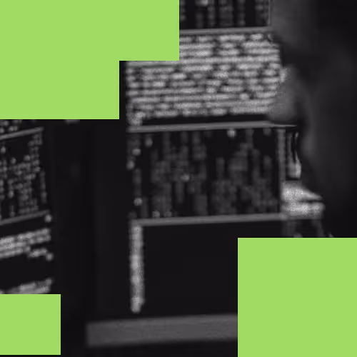 A developer working in development environment