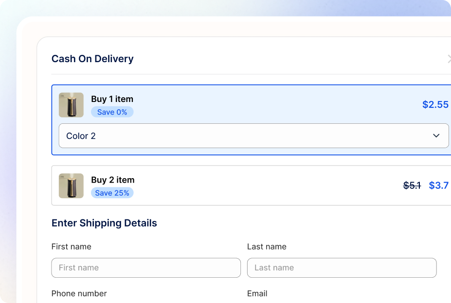 Increase sales with special quantity offers with AI Upsell