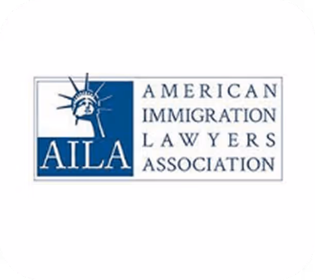 Logo of the American Immigration Lawyers Association with Statue of Liberty icon and acronym AILA.