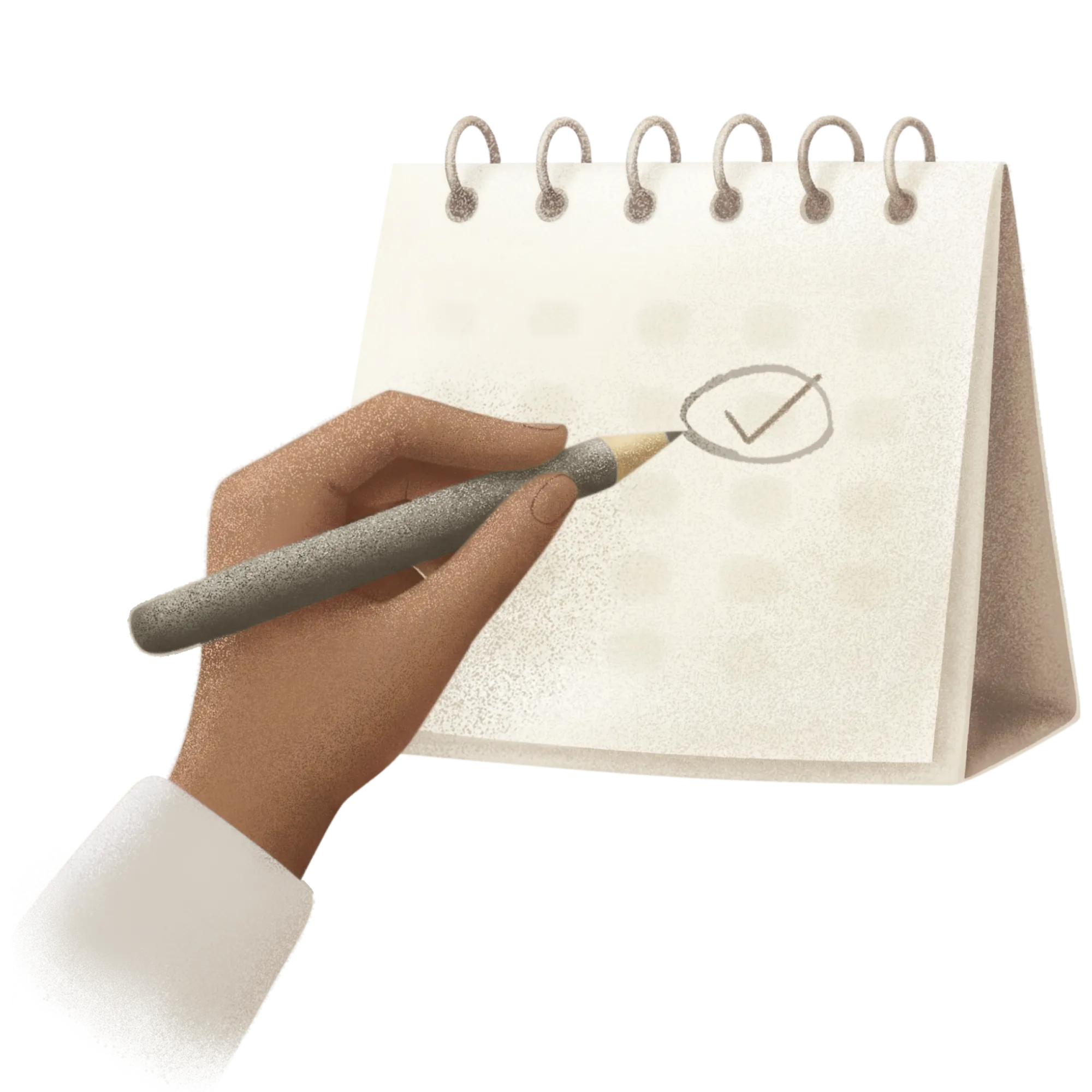 Illustration of patient appointment scheduling and calendar management
