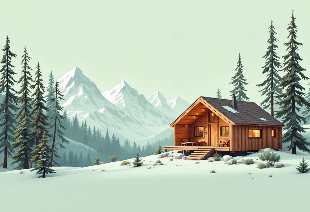 image of a serene mountain retreat review