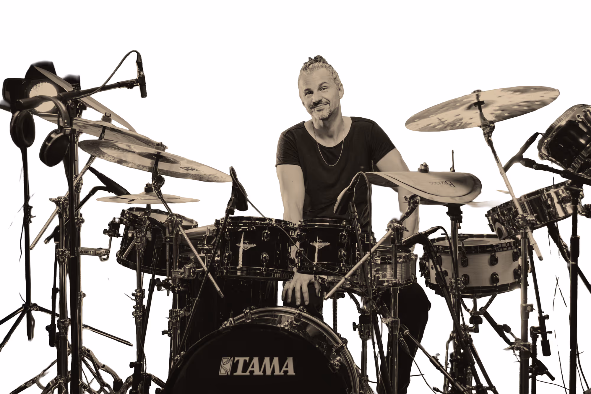 Simon Gattringer drummer portrait – Meinl Drum Festival 2026 side-stage artist