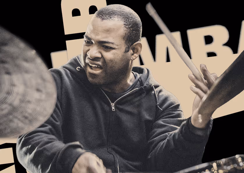 Isac Jamba drummer portrait – Meinl Drum Festival 2026 mainstage artist