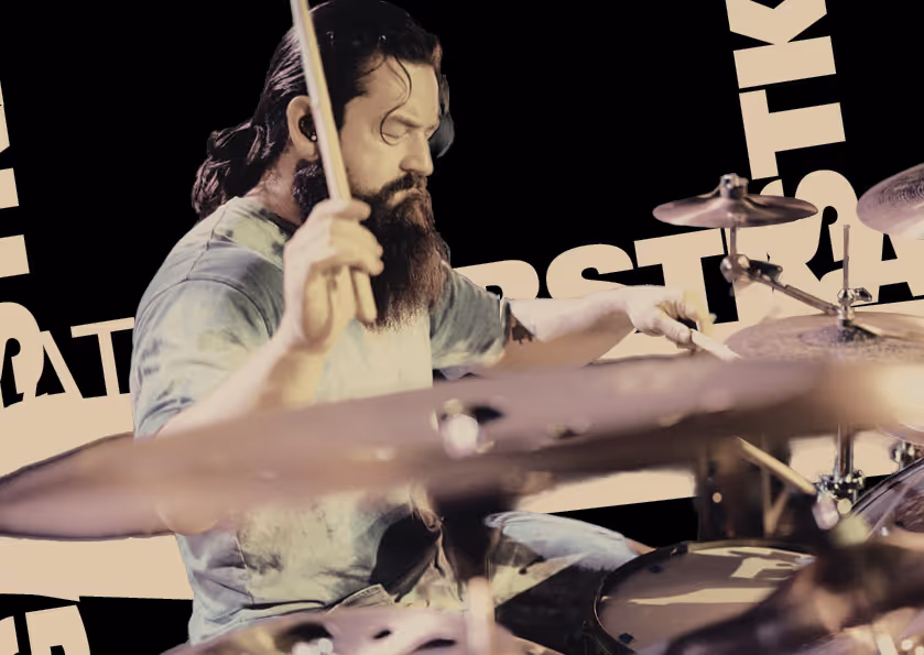 Matt Garstka drummer portrait – Meinl Drum Festival 2026 mainstage headliner with Animals As Leaders