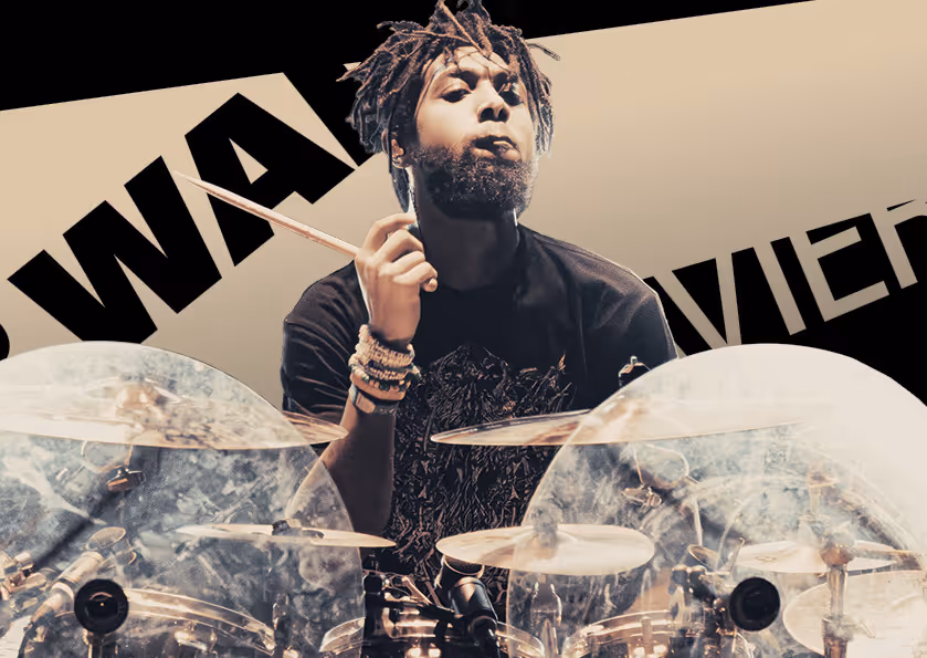 Xavier Ware drummer portrait – Meinl Drum Festival 2026 mainstage artist