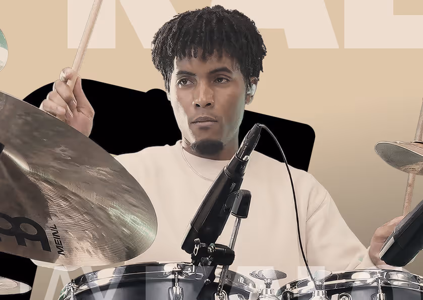 Jay Kalo drummer portrait – Meinl Drum Festival 2026 mainstage artist