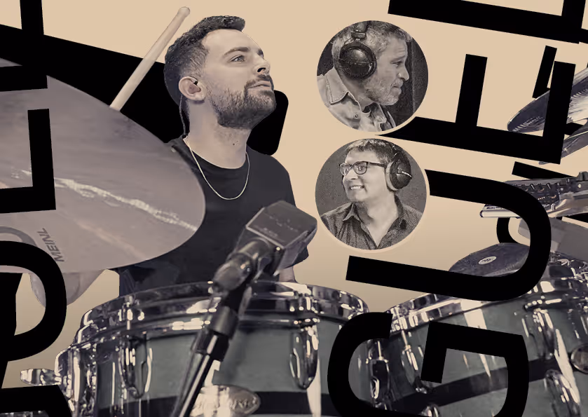 Miguel Lamas drummer portrait – Meinl Drum Festival 2026 mainstage artist with Miguel Lamas Trio