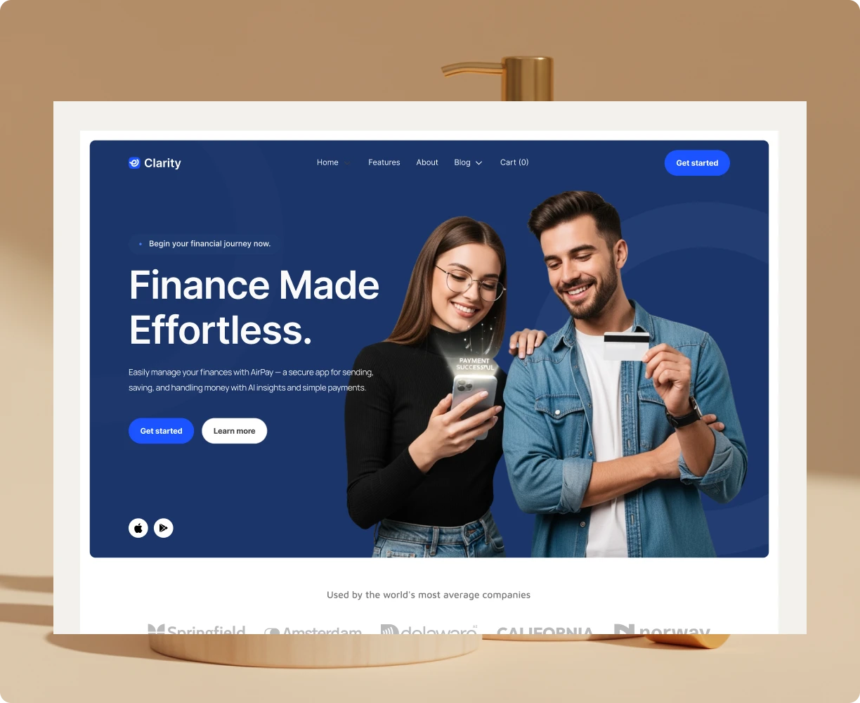 Foliox Minimal Portfolio & Agency Webflow template image