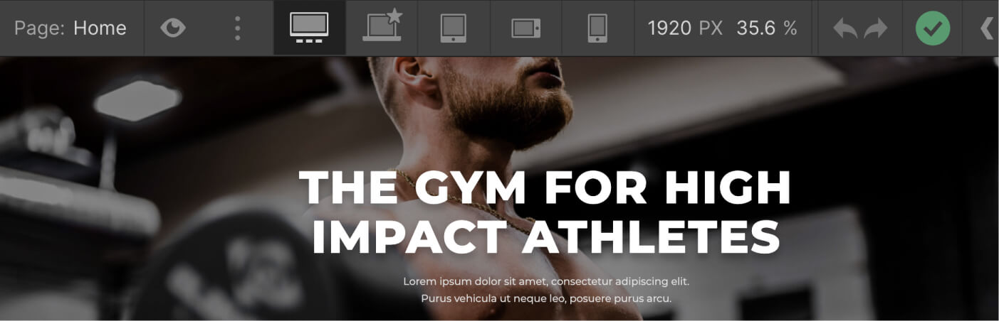 Responsive Design- Gymfit X Webflow Template