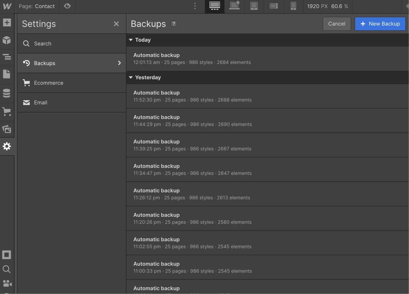 Backups - Gymfit X Webflow Template