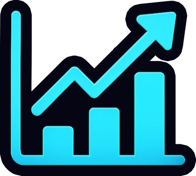 Icono de gráfico ascendente