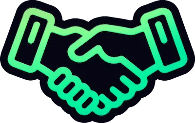 Icono de manos estrechándose