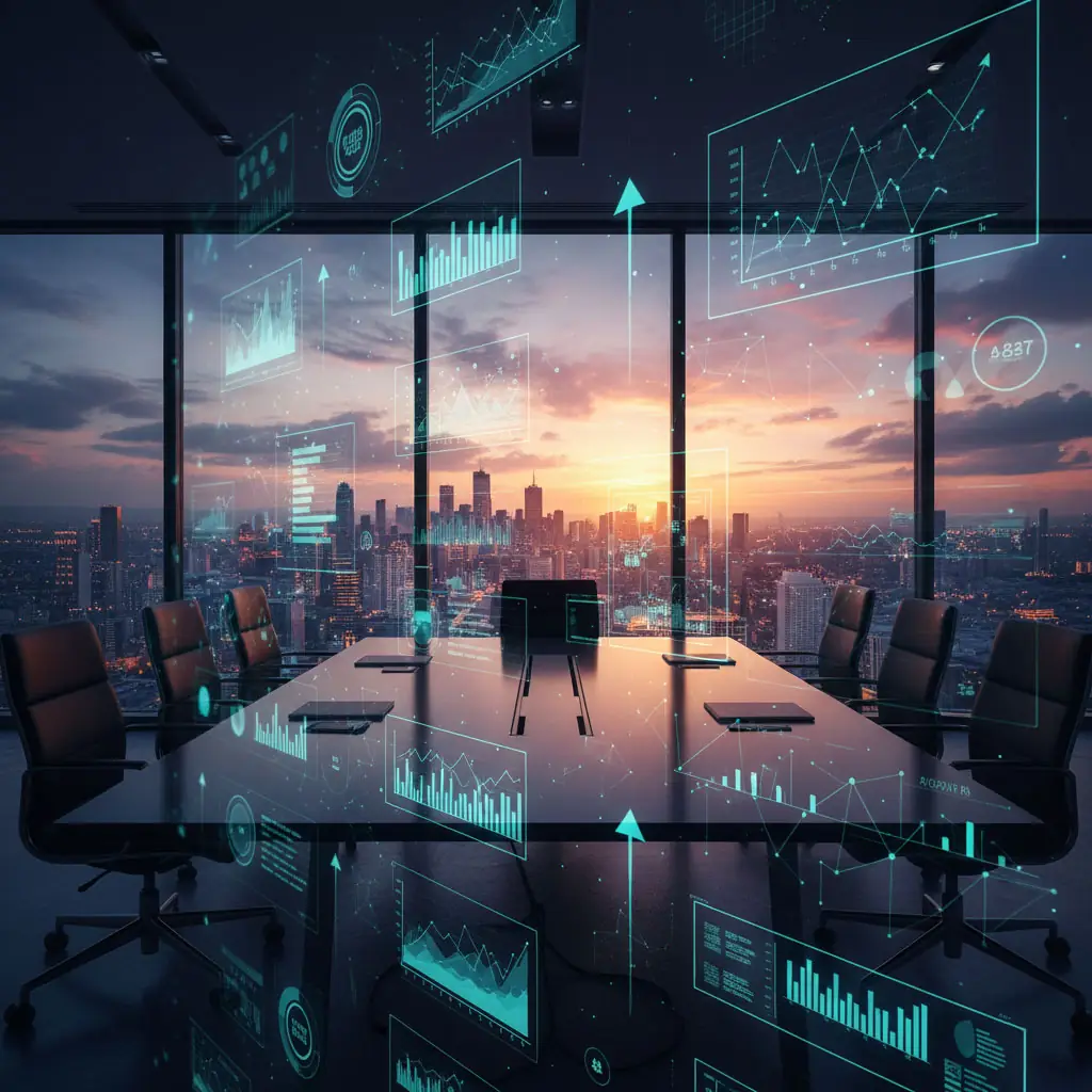 Oficina con vistas a la ciudad